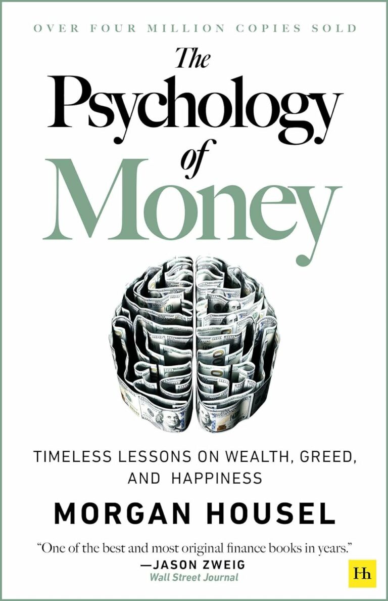 The book cover image of Morgan Housel's, The Psychology of money.